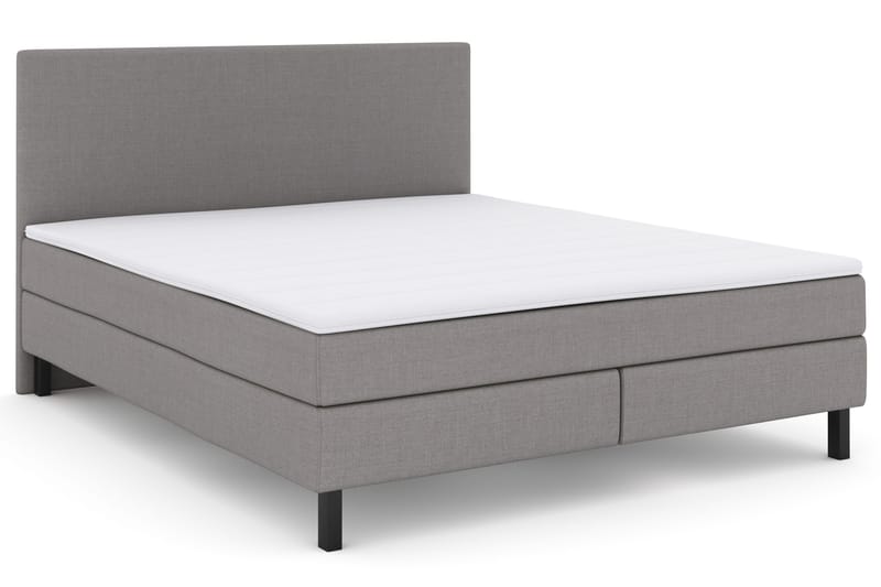 Select No 2 Komplet Sengepakke 180x200 - Lysegrå/Sort - Møbler - Senge - Kontinentalsenge