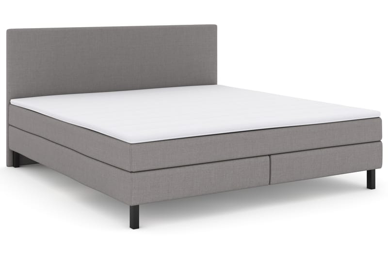 Select No 2 Komplet Sengepakke 210x210 - Lysegrå/Sort - Møbler - Senge - Komplet sengepakke