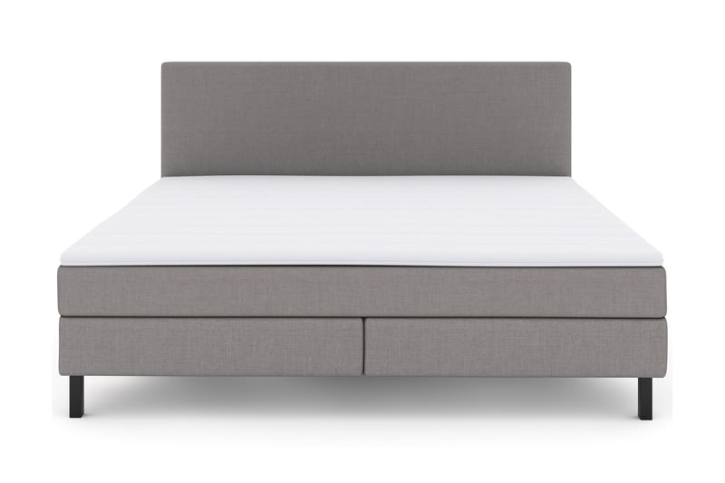Select No 2 Komplet Sengepakke 210x210 - Lysegrå/Sort - Møbler - Senge - Komplet sengepakke