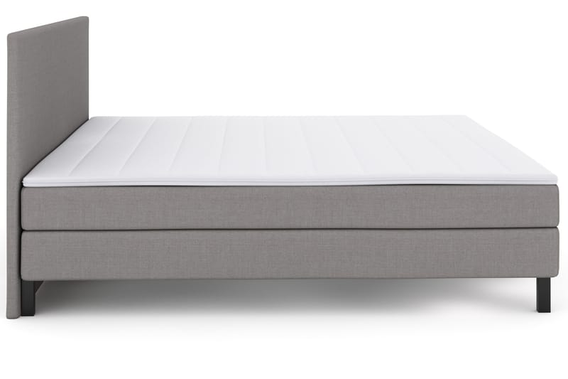 Select No 2 Komplet Sengepakke 210x210 - Lysegrå/Sort - Møbler - Senge - Kontinentalsenge