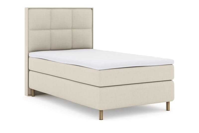 Select No 3 Komplet Sengepakke 120x200 Fast - Beige/Kobber - Møbler - Senge - Kontinentalsenge