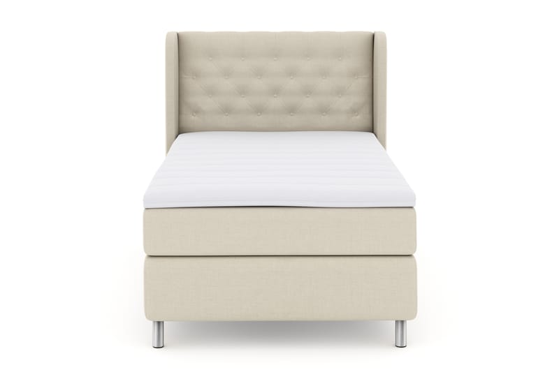 Select No 3 Komplet Sengepakke 120x200 Fast - Beige/Metal - Møbler - Senge - Komplet sengepakke