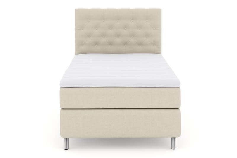 Select No 3 Komplet Sengepakke 120x200 Fast - Beige/Metal - Møbler - Senge - Komplet sengepakke