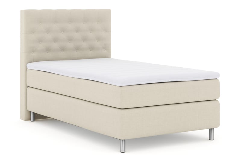 Select No 3 Komplet Sengepakke 120x200 Fast - Beige/Metal - Møbler - Senge - Komplet sengepakke