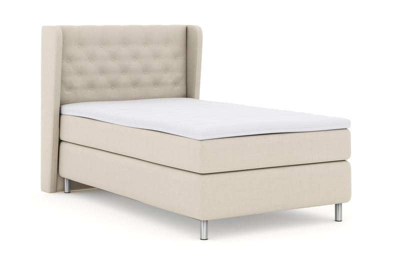 Select No 3 Komplet Sengepakke 120x200 Fast - Beige/Metal - Møbler - Senge - Kontinentalsenge