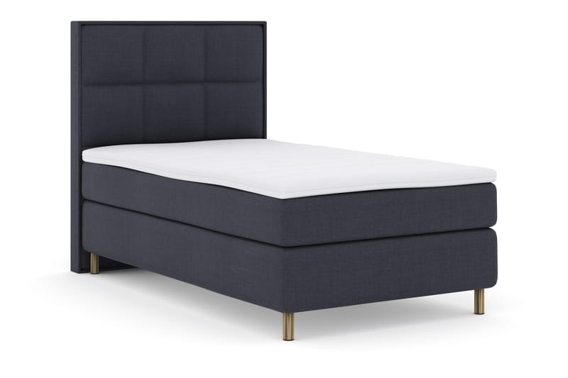 Select No 3 Komplet Sengepakke 120x200 Fast - Blå/Kobber - Møbler - Senge - Kontinentalsenge