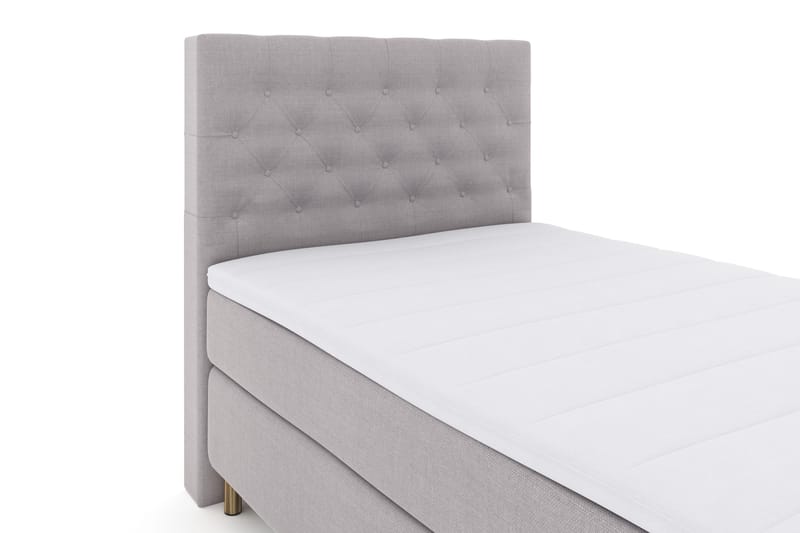 Select No 3 Komplet Sengepakke 120x200 Fast - Lysegrå/Kobber - Møbler - Senge - Kontinentalsenge