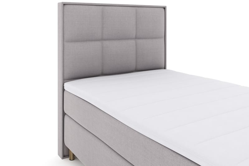 Select No 3 Komplet Sengepakke 120x200 Fast - Lysegrå/Kobber - Møbler - Senge - Kontinentalsenge