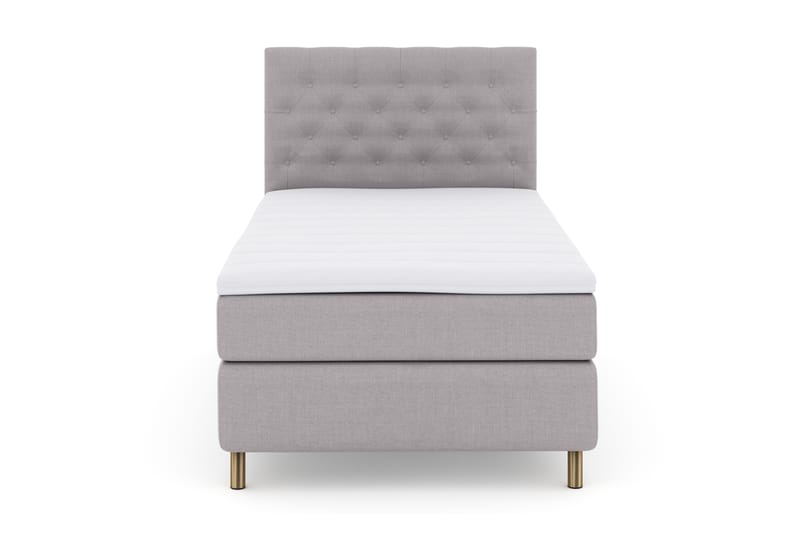 Select No 3 Komplet Sengepakke 120x200 Fast - Lysegrå/Kobber - Møbler - Senge - Komplet sengepakke