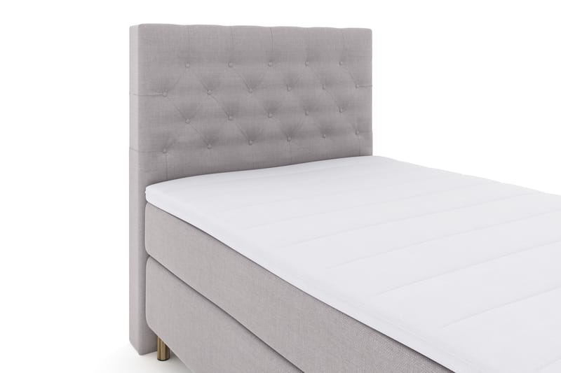 Select No 3 Komplet Sengepakke 120x200 Fast - Lysegrå/Kobber - Møbler - Senge - Komplet sengepakke