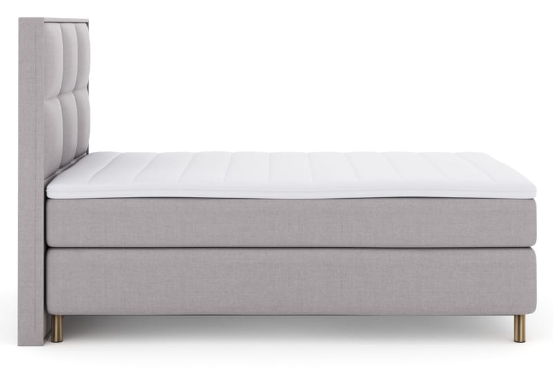 Select No 3 Komplet Sengepakke 120x200 Fast - Lysegrå/Kobber - Møbler - Senge - Kontinentalsenge