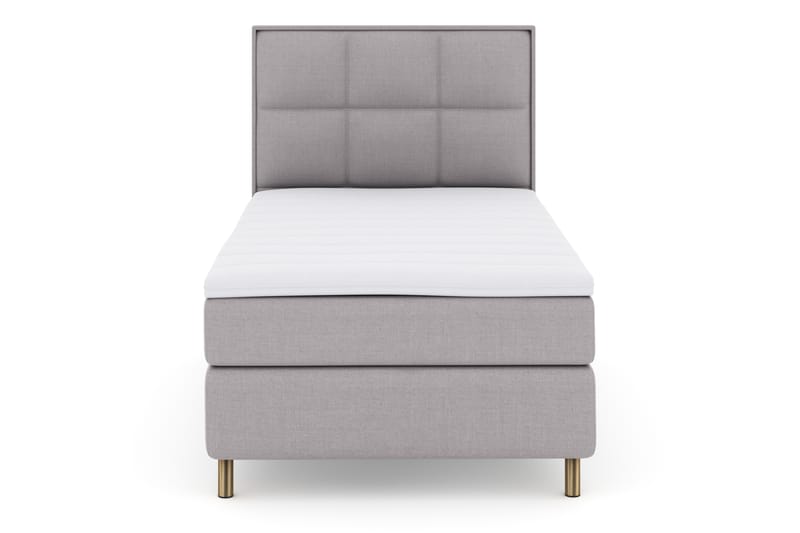 Select No 3 Komplet Sengepakke 120x200 Fast - Lysegrå/Kobber - Møbler - Senge - Komplet sengepakke