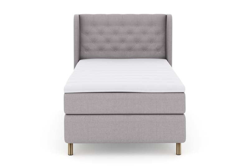 Select No 3 Komplet Sengepakke 120x200 Fast - Lysegrå/Kobber - Møbler - Senge - Komplet sengepakke