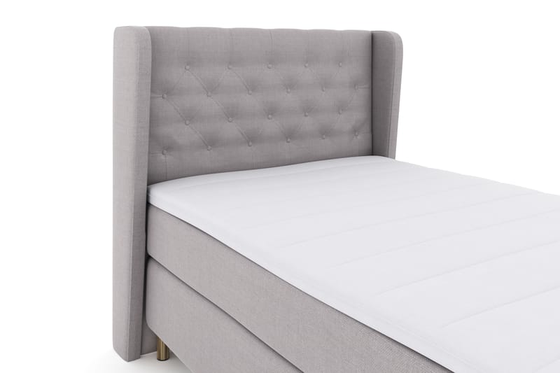 Select No 3 Komplet Sengepakke 120x200 Fast - Lysegrå/Kobber - Møbler - Senge - Komplet sengepakke