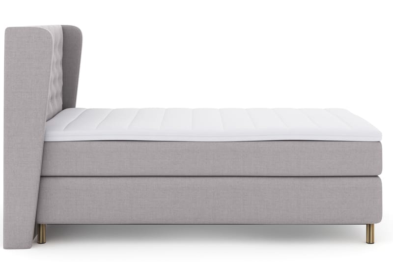 Select No 3 Komplet Sengepakke 120x200 Fast - Lysegrå/Kobber - Møbler - Senge - Komplet sengepakke
