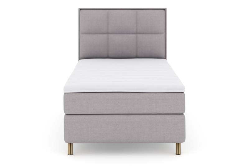 Select No 3 Komplet Sengepakke 120x200 Fast - Lysegrå/Kobber - Møbler - Senge - Kontinentalsenge