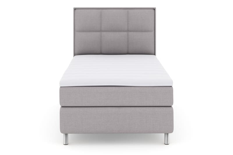 Select No 3 Komplet Sengepakke 120x200 Fast - Lysegrå/Metal - Møbler - Senge - Komplet sengepakke