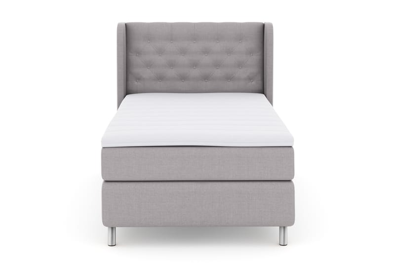 Select No 3 Komplet Sengepakke 120x200 Fast - Lysegrå/Metal - Møbler - Senge - Komplet sengepakke