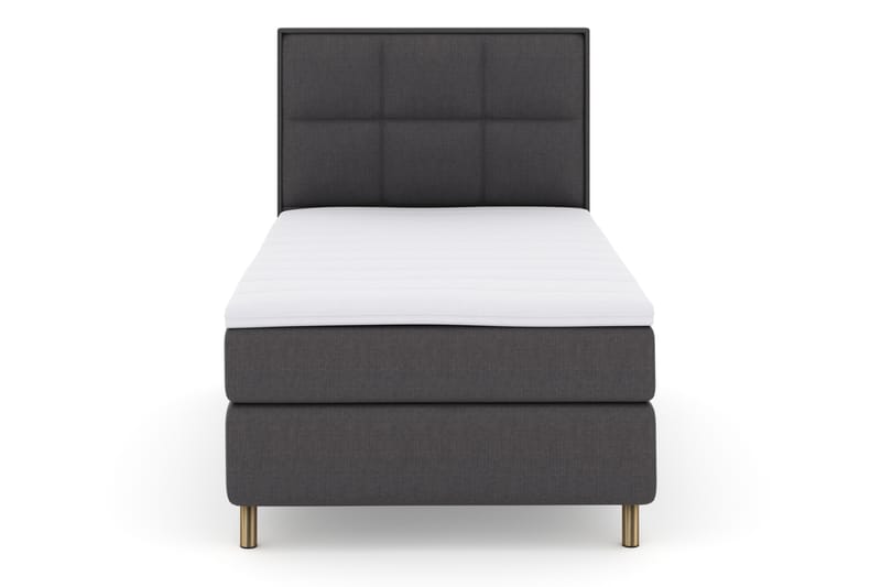 Select No 3 Komplet Sengepakke 120x200 Fast - Mørkegrå/Kobber - Møbler - Senge - Komplet sengepakke