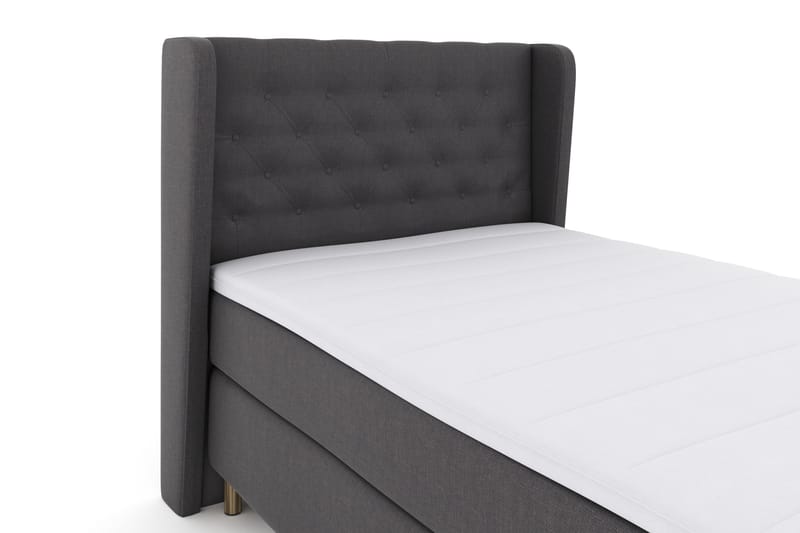 Select No 3 Komplet Sengepakke 120x200 Fast - Mørkegrå/Kobber - Møbler - Senge - Komplet sengepakke