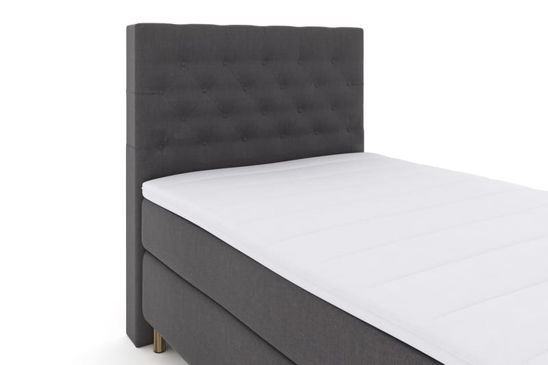 Select No 3 Komplet Sengepakke 120x200 Fast - Mørkegrå/Kobber - Møbler - Senge - Komplet sengepakke
