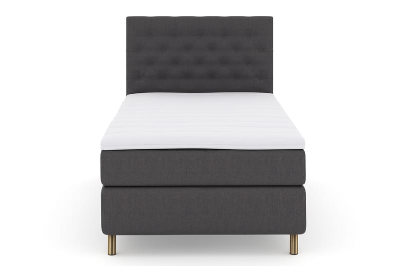 Select No 3 Komplet Sengepakke 120x200 Fast - Mørkegrå/Kobber - Møbler - Senge - Komplet sengepakke