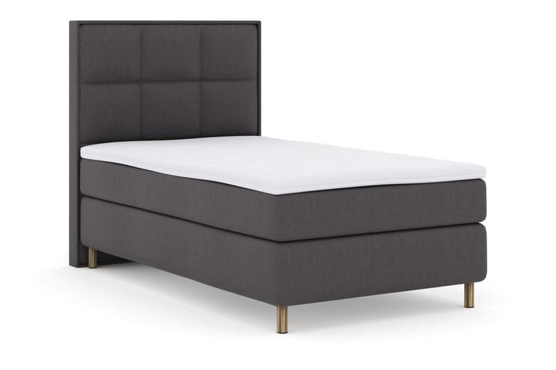 Select No 3 Komplet Sengepakke 120x200 Fast - Mørkegrå/Kobber - Møbler - Senge - Kontinentalsenge