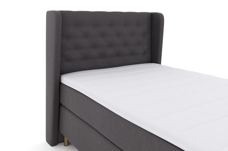 Select No 3 Komplet Sengepakke 120x200 Fast - Mørkegrå/Kobber - Møbler - Senge - Kontinentalsenge