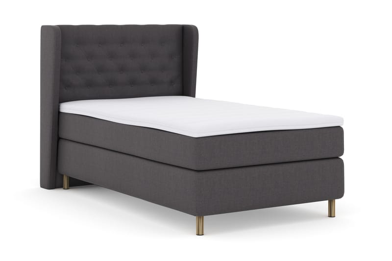 Select No 3 Komplet Sengepakke 120x200 Fast - Mørkegrå/Kobber - Møbler - Senge - Kontinentalsenge