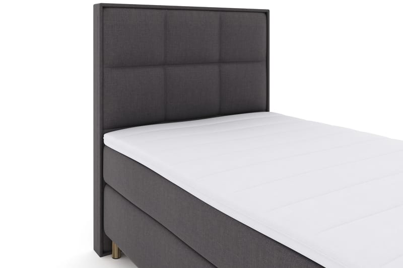 Select No 3 Komplet Sengepakke 120x200 Fast - Mørkegrå/Kobber - Møbler - Senge - Kontinentalsenge