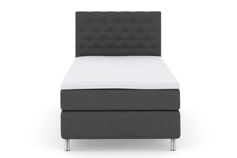 Select No 3 Komplet Sengepakke 120x200 Fast - Mørkegrå/Metal - Møbler - Senge - Komplet sengepakke