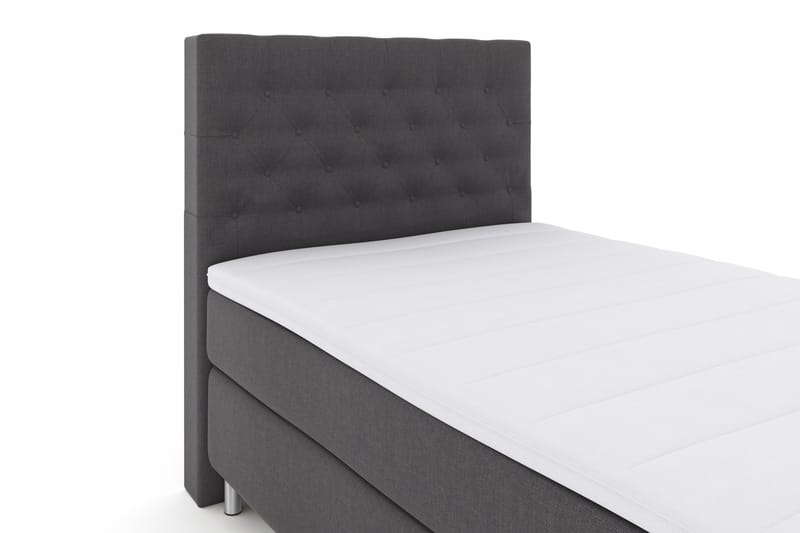 Select No 3 Komplet Sengepakke 120x200 Fast - Mørkegrå/Metal - Møbler - Senge - Komplet sengepakke