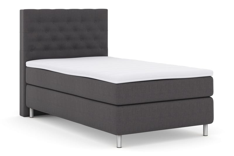 Select No 3 Komplet Sengepakke 120x200 Fast - Mørkegrå/Metal - Møbler - Senge - Kontinentalsenge