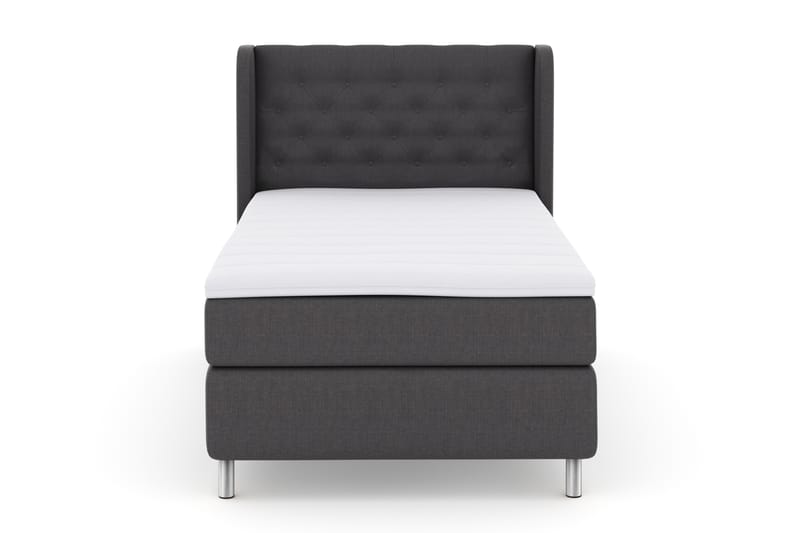 Select No 3 Komplet Sengepakke 120x200 Fast - Mørkegrå/Metal - Møbler - Senge - Komplet sengepakke