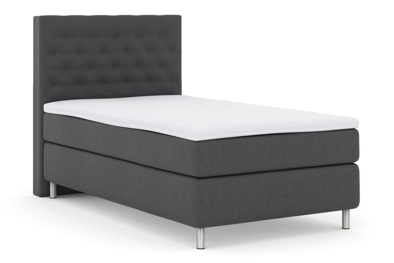 Select No 3 Komplet Sengepakke 120x200 Fast - Mørkegrå/Metal - Møbler - Senge - Komplet sengepakke