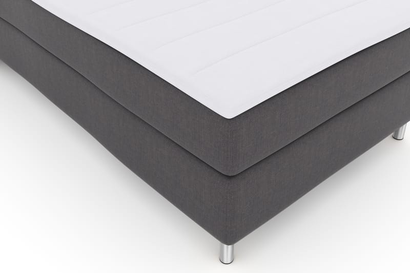 Select No 3 Komplet Sengepakke 120x200 Fast - Mørkegrå/Metal - Møbler - Senge - Komplet sengepakke