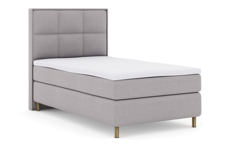 Select No 3 Komplet Sengepakke 120x200 Medium - Lysegrå/Kobber - Møbler - Senge - Kontinentalsenge