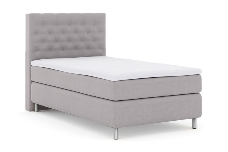 Select No 3 Komplet Sengepakke 120x200 Medium - Lysegrå/Metal - Møbler - Senge - Kontinentalsenge