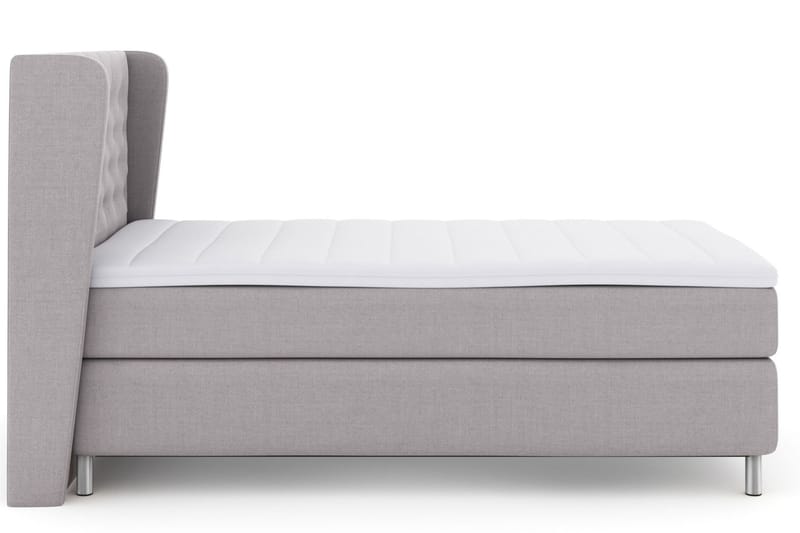 Select No 3 Komplet Sengepakke 120x200 Medium - Lysegrå/Metal - Møbler - Senge - Komplet sengepakke