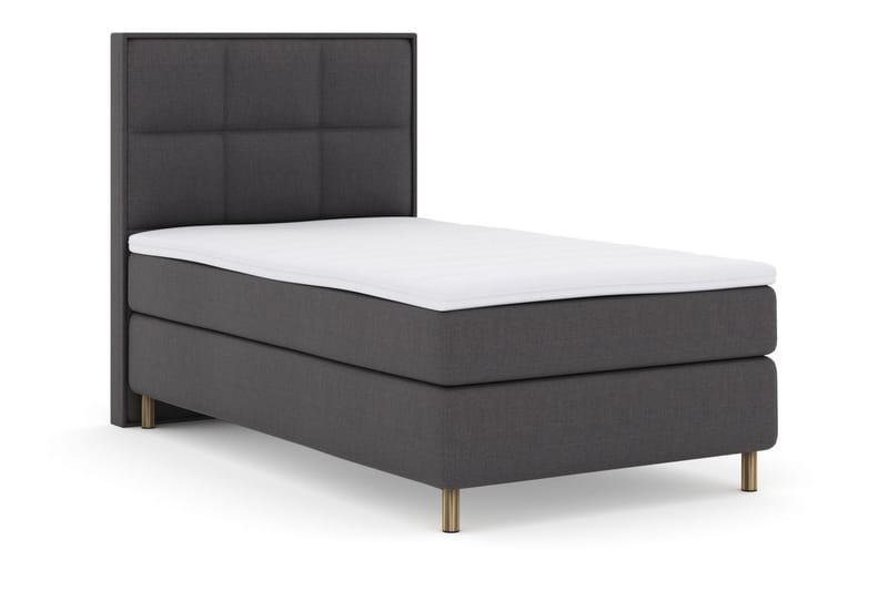 Select No 3 Komplet Sengepakke 120x200 Medium - Mørkegrå/Kobber - Møbler - Senge - Komplet sengepakke