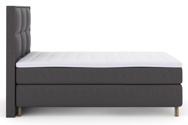 Select No 3 Komplet Sengepakke 120x200 Medium - Mørkegrå/Kobber - Møbler - Senge - Komplet sengepakke