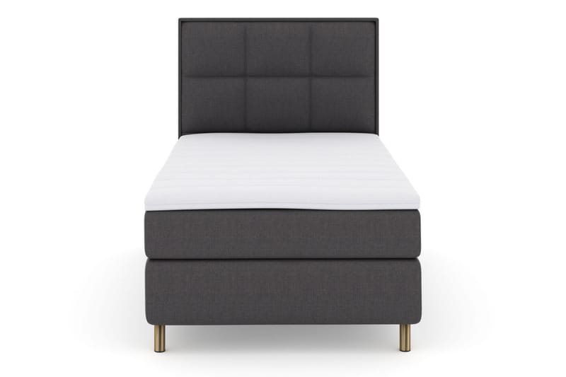 Select No 3 Komplet Sengepakke 120x200 Medium - Mørkegrå/Kobber - Møbler - Senge - Komplet sengepakke