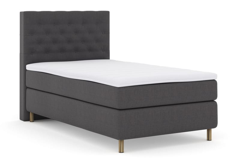 Select No 3 Komplet Sengepakke 120x200 Medium - Mørkegrå/Kobber - Møbler - Senge - Komplet sengepakke