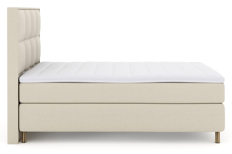 Select No 3 Komplet Sengepakke 140x200 Fast - Beige/Kobber - Møbler - Senge - Komplet sengepakke
