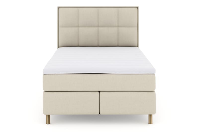 Select No 3 Komplet Sengepakke 140x200 Fast - Beige/Kobber - Møbler - Senge - Komplet sengepakke