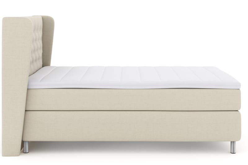 Select No 3 Komplet Sengepakke 140x200 Fast - Beige/Metal - Møbler - Senge - Kontinentalsenge