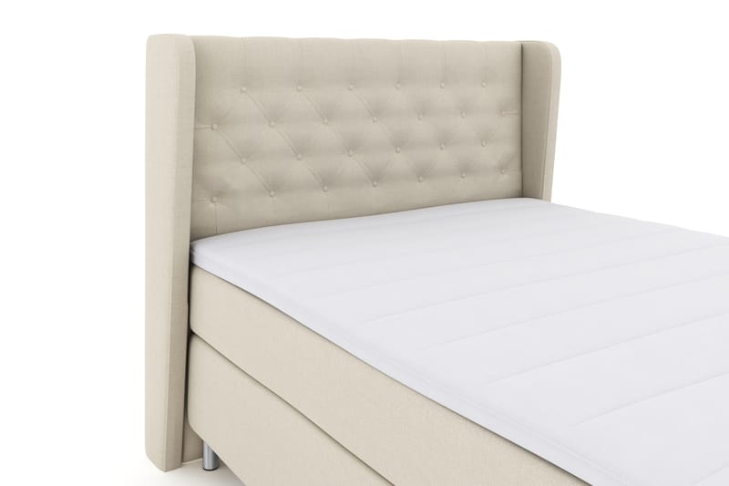 Select No 3 Komplet Sengepakke 140x200 Fast - Beige/Metal - Møbler - Senge - Komplet sengepakke