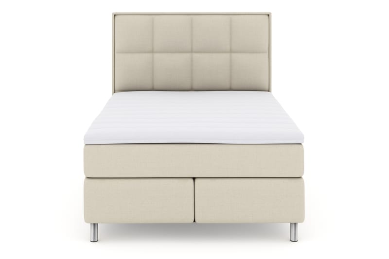 Select No 3 Komplet Sengepakke 140x200 Fast - Beige/Metal - Møbler - Senge - Komplet sengepakke
