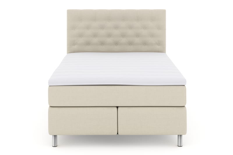 Select No 3 Komplet Sengepakke 140x200 Fast - Beige/Metal - Møbler - Senge - Komplet sengepakke