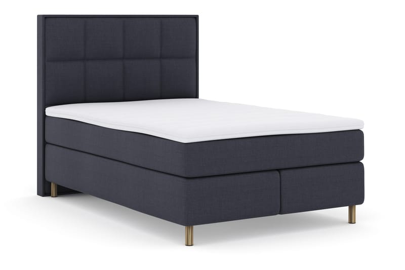 Select No 3 Komplet Sengepakke 140x200 Fast - Blå/Kobber - Møbler - Senge - Kontinentalsenge